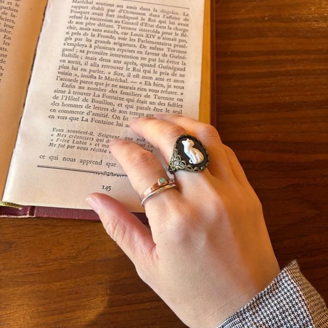 TOPANGA Jewelry　Cat Relief Ring Size 12　