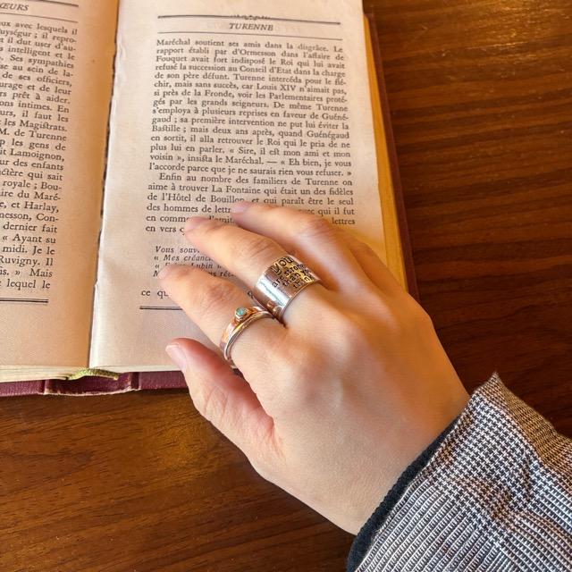 TOPANGA Jewelry　Message ring Size 11 You are stronger than you think