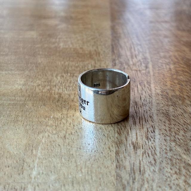TOPANGA Jewelry　Message ring Size 11 You are stronger than you think