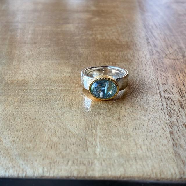 TOPANGA Jewelry Cubic zirconia ring Blue Size 11