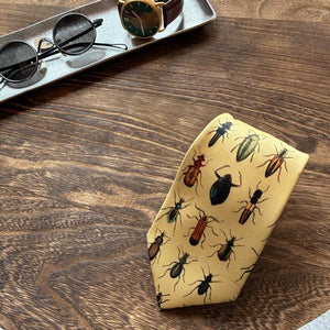 TOPANGA Accessory ヘリテージタイ　バグ　虫　イエロー　ネクタイ　プレゼント　フォーマル　カジュアル　スーツ　メール便　クラシック　ヴィンテージ　