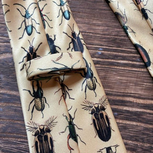 TOPANGA Accessory ヘリテージタイ　バグ　虫　イエロー　ネクタイ　プレゼント　フォーマル　カジュアル　スーツ　メール便　クラシック　ヴィンテージ　