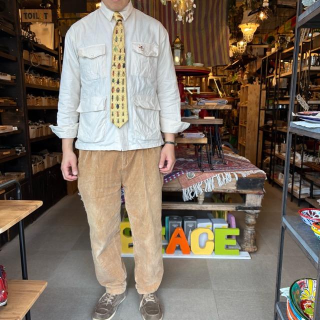 TOPANGA Accessory ヘリテージタイ　バグ　虫　イエロー　ネクタイ　プレゼント　フォーマル　カジュアル　スーツ　メール便　クラシック　ヴィンテージ　
