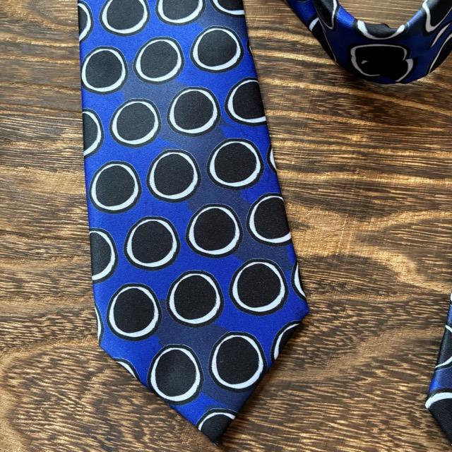 TOPANGA Accessory ヘリテージタイ　みずたま　ブルー　ネクタイ　プレゼント　フォーマル　カジュアル　スーツ　メール便　クラシック　ヴィンテージ　