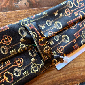 TOPANGA Accessory ヘリテージタイ　カギ　ブラック　キー　ネクタイ　プレゼント　フォーマル　カジュアル　スーツ　メール便　クラシック　ヴィンテージ　