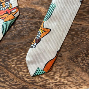 TOPANGA Accessory ヘリテージタイ　フラガール　ホワイト　ネクタイ　プレゼント　フォーマル　カジュアル　スーツ　メール便　クラシック　ヴィンテージ　