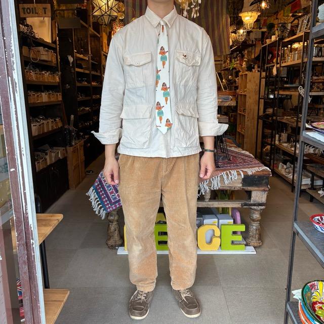TOPANGA Accessory ヘリテージタイ　フラガール　ホワイト　ネクタイ　プレゼント　フォーマル　カジュアル　スーツ　メール便　クラシック　ヴィンテージ　
