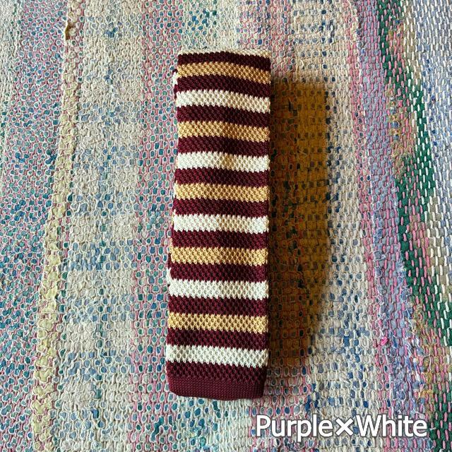 TOPANGA Accessory　Border Knit Tie　6type　