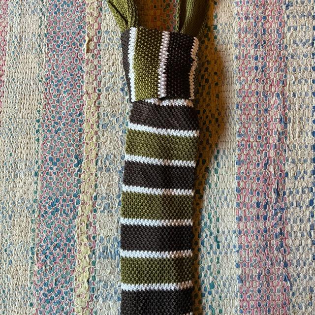 TOPANGA Accessory　Border Knit Tie　6type　