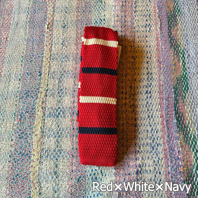 TOPANGA Accessory　Border Knit Tie　6type　