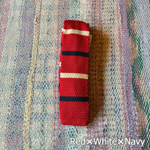 TOPANGA Accessory　Border Knit Tie　6type　