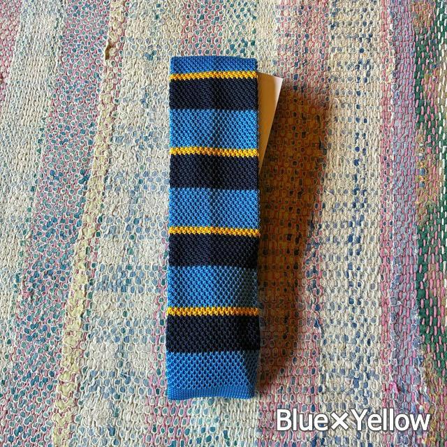 TOPANGA Accessory　Border Knit Tie　6type　