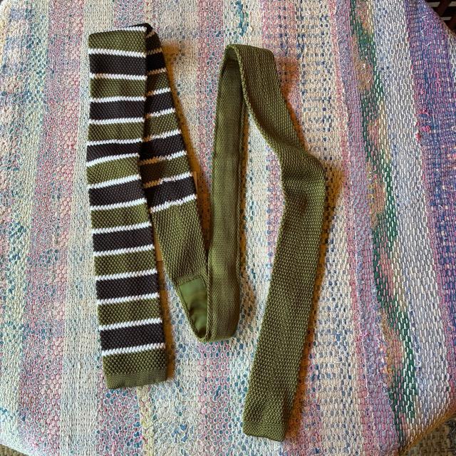 TOPANGA Accessory　Border Knit Tie　6type　