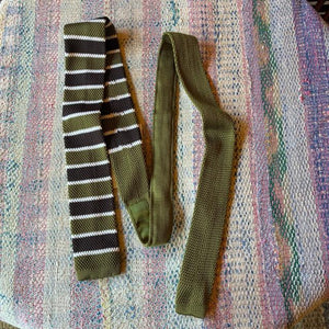TOPANGA Accessory　Border Knit Tie　6type　