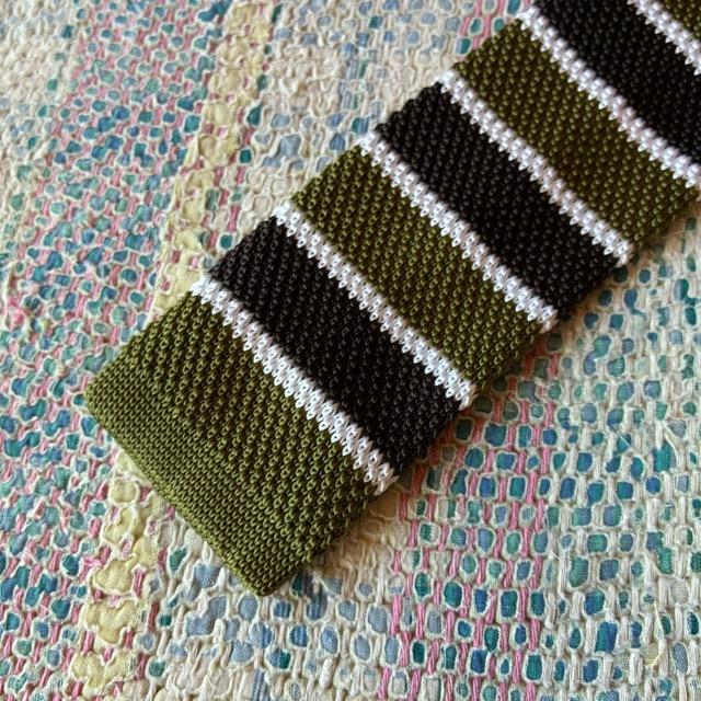 TOPANGA Accessory　Border Knit Tie　6type　