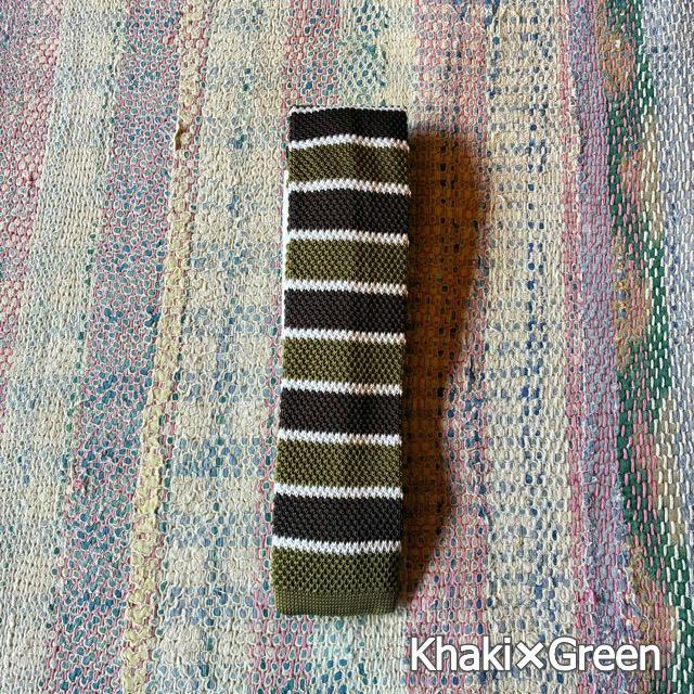 TOPANGA Accessory　Border Knit Tie　6type　