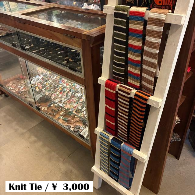 TOPANGA Accessory　Border Knit Tie　6type　