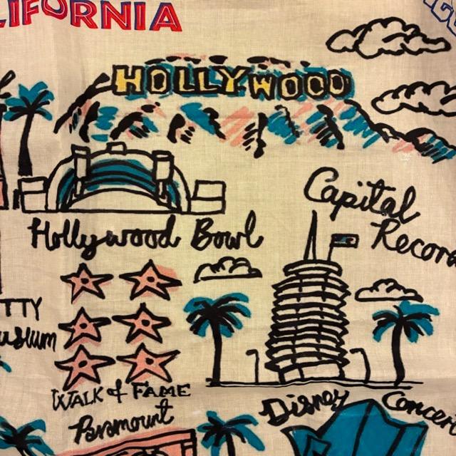 TOPANGA accessory TOPANGA FIRECOUNTRY Bandana LOS ANGELES CALFORNIA　White