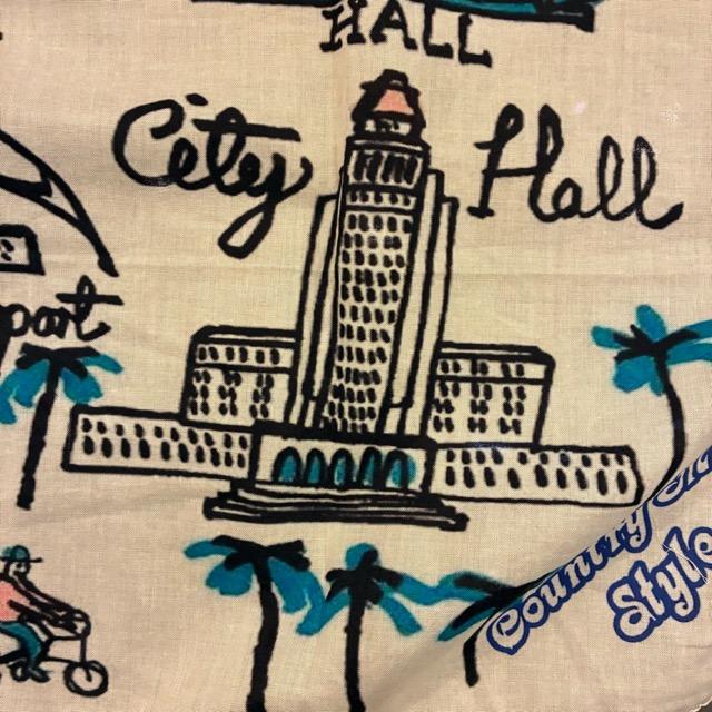 TOPANGA accessory TOPANGA FIRECOUNTRY Bandana LOS ANGELES CALFORNIA　White