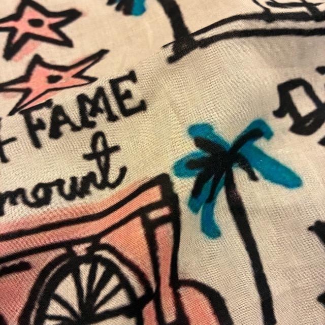 TOPANGA accessory TOPANGA FIRECOUNTRY Bandana LOS ANGELES CALFORNIA　White