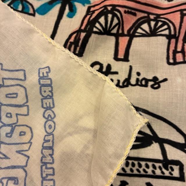 TOPANGA accessory TOPANGA FIRECOUNTRY Bandana LOS ANGELES CALFORNIA　White