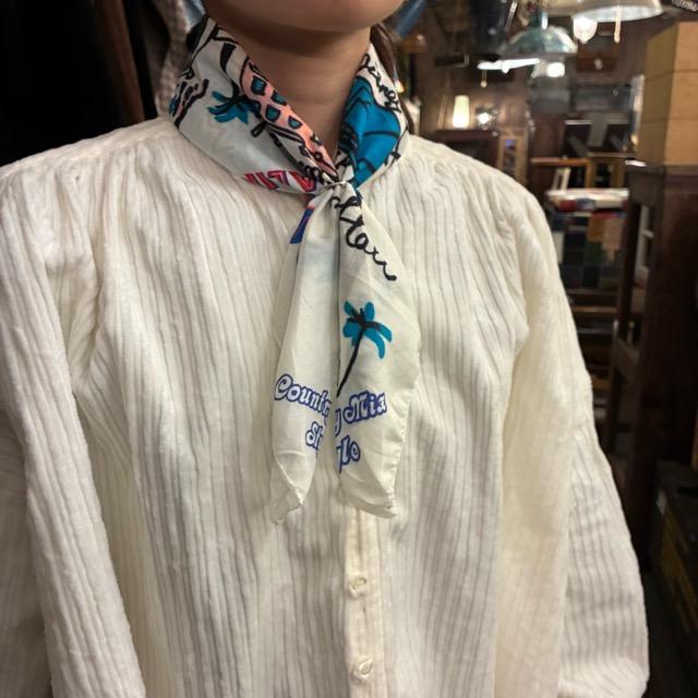 TOPANGA accessory TOPANGA FIRECOUNTRY Bandana LOS ANGELES CALFORNIA　White