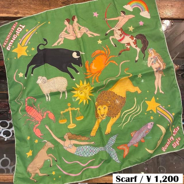 TOPANGA accessory TOPANGA FIRECOUNTRY Bandana 12 Constellations Green