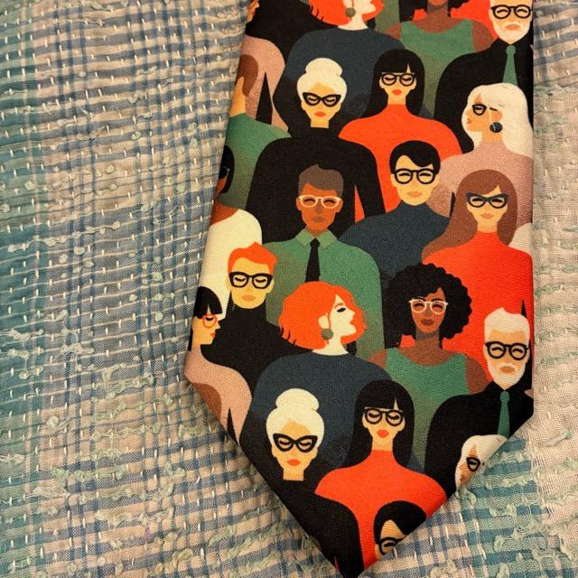 TOPANGA Accessory Art necktie 4type Glasses People Banana Message