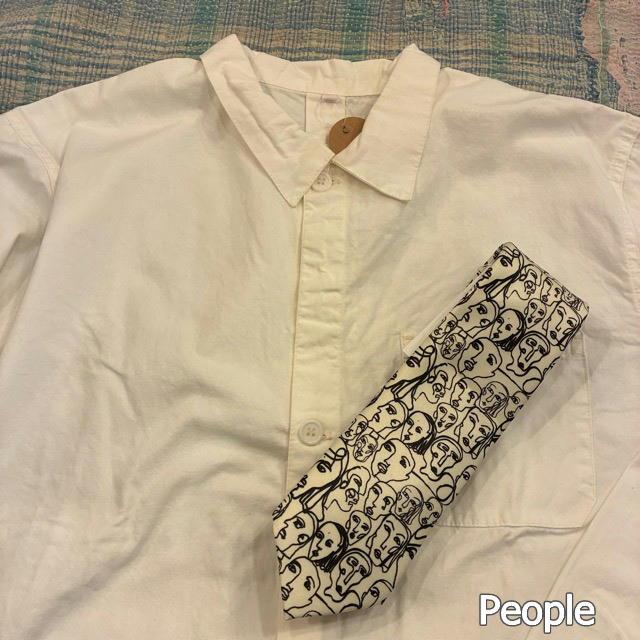 TOPANGA Accessory Art necktie 4type Glasses People Banana Message