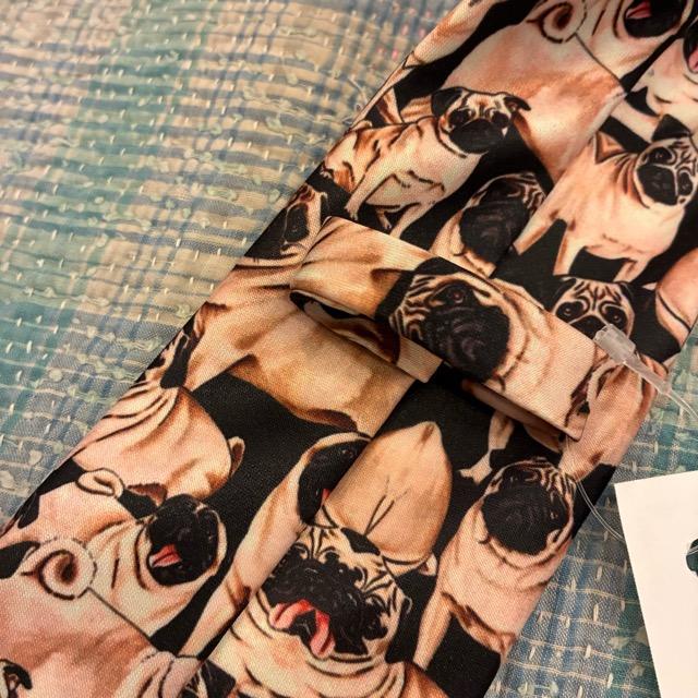 TOPANGA Accessory Art necktie 4type Pug Cats Insect Flamingo