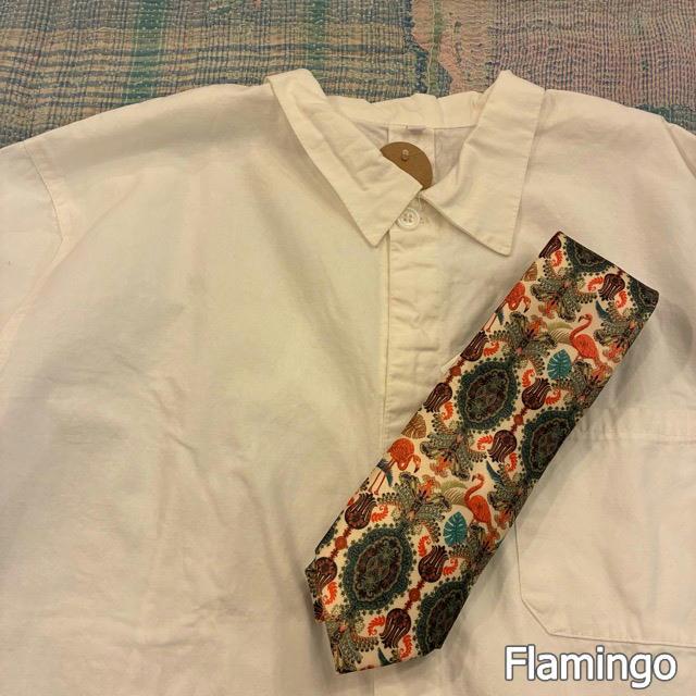 TOPANGA Accessory Art necktie 4type Pug Cats Insect Flamingo