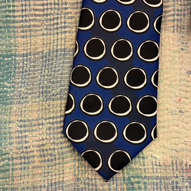 TOPANGA Accessory Art necktie 4type Circle Arabesque Flower Hibiscus