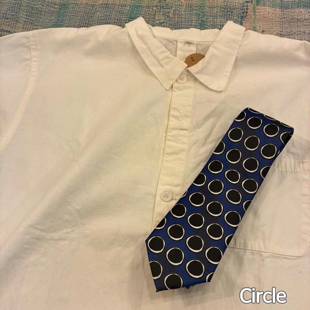 TOPANGA Accessory Art necktie 4type Circle Arabesque Flower Hibiscus