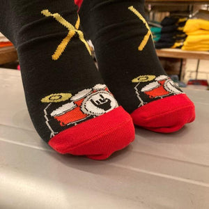 TOPANGA SOCKS Lady's　ドラムソックス　ブラック　靴下　レディースソックス　クルーソックス