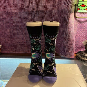TOPANGA SOCKS Lady's　ディジーソックス　ブラック　靴下　足元ファッション　プチギフト　クルーソックス　スニーカー　ポップアート　サンダルソックス