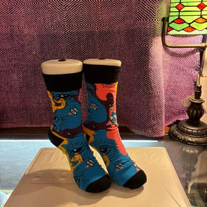 TOPANGA SOCKS Lady's　ディリュージョンソックス　靴下　足元ファッション　プチギフト　クルーソックス　スニーカー　ポップアート　サンダルソックス