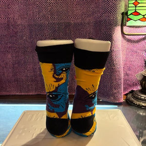 TOPANGA SOCKS Lady's　ディリュージョンソックス　靴下　足元ファッション　プチギフト　クルーソックス　スニーカー　ポップアート　サンダルソックス
