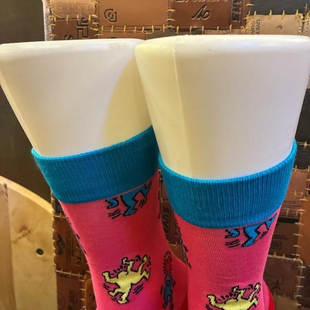 TOPANGA SOCKS Men's Art Socks People Pink