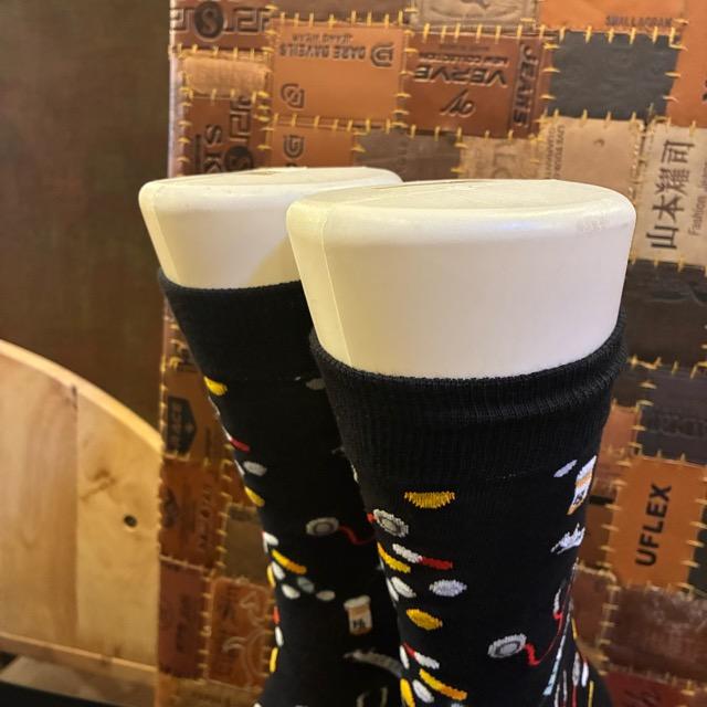 TOPANGA SOCKS Men's Art Socks Acoustic Medical Black