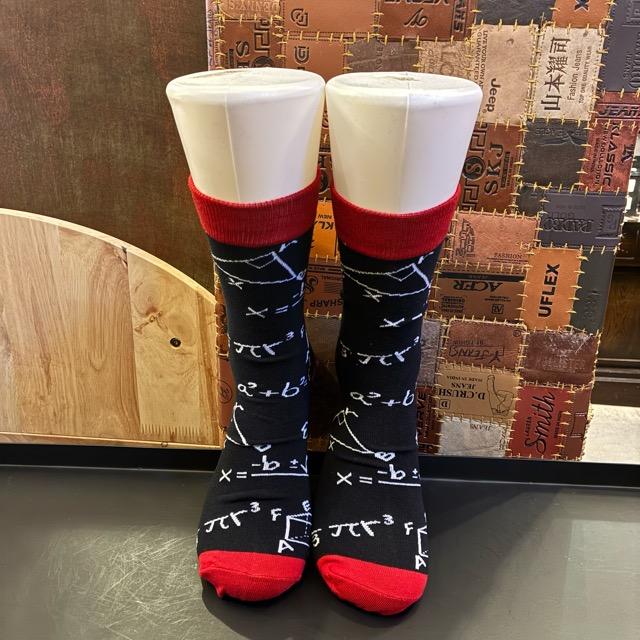 TOPANGA SOCKS Men's Art Socks Acoustic Mathematical formula