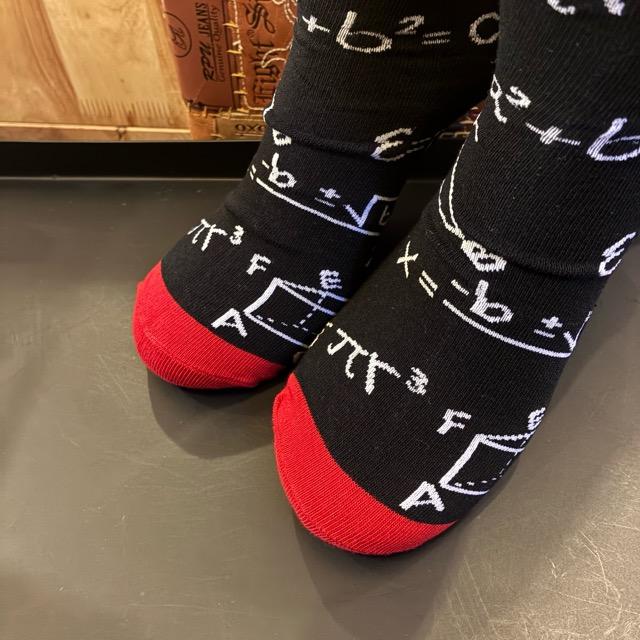 TOPANGA SOCKS Men's Art Socks Acoustic Mathematical formula