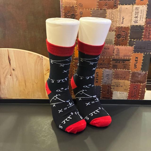 TOPANGA SOCKS Men's Art Socks Acoustic Mathematical formula