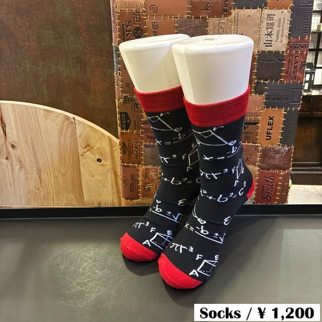 TOPANGA SOCKS Men's Art Socks Acoustic Mathematical formula