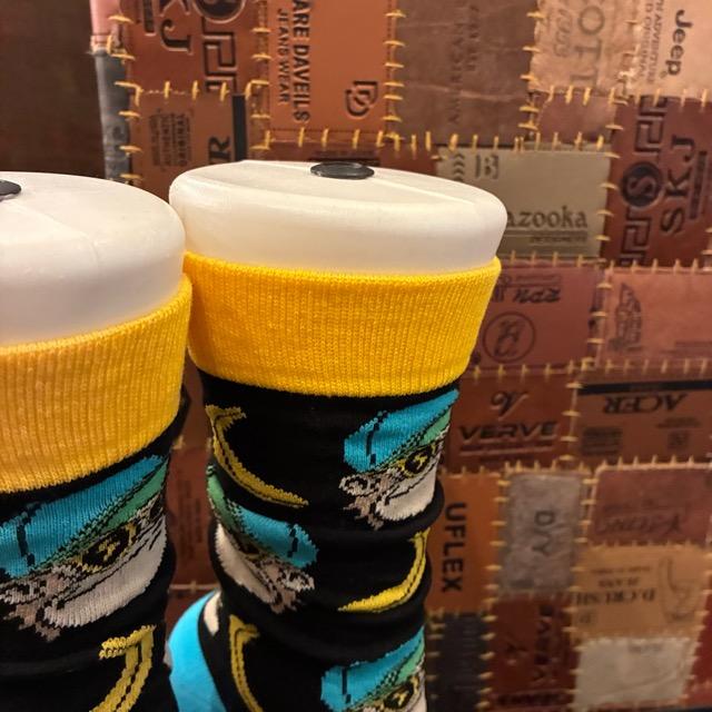TOPANGA SOCKS Lady's　Art Socks Funky Monkey Black