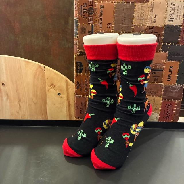 TOPANGA SOCKS Lady's Art Socks Mexican Chihuahua Black