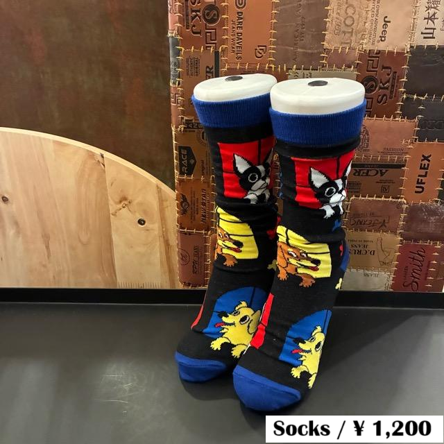 TOPANGA SOCKS Lady's　Art Socks Dog mansion Black