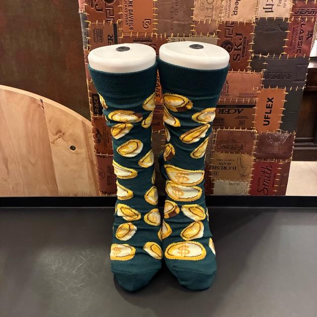 TOPANGA SOCKS Lady's　Art Socks Coin Navy