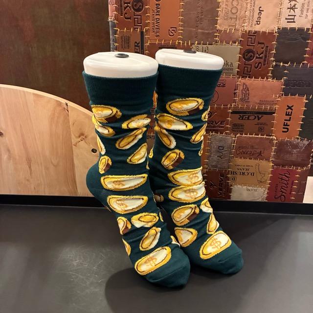 TOPANGA SOCKS Lady's　Art Socks Coin Navy