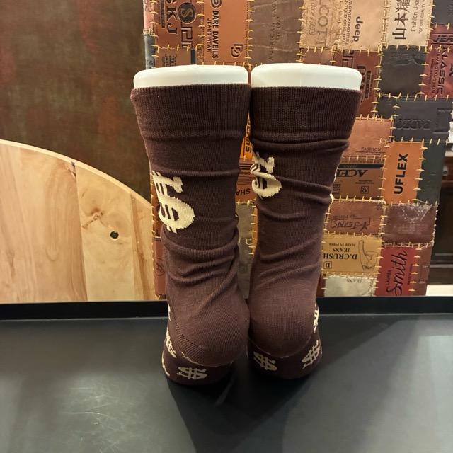 TOPANGA SOCKS Lady's Art Socks Dollar Brown