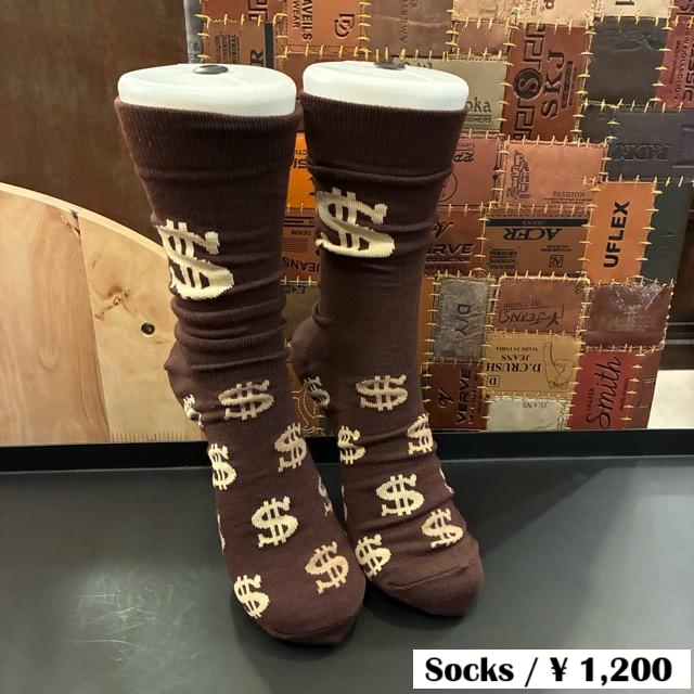 TOPANGA SOCKS Lady's Art Socks Dollar Brown